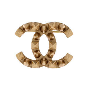 Chanel Cc Stud Brooch Metal #239943C71B